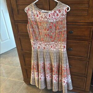 **Excellent **Floral Sleeveless Dress size 10